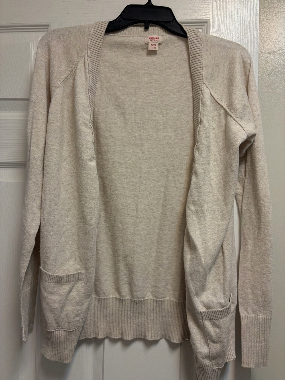 Mossimo Supply Co. Open-Front Cream Cardigan Sweater